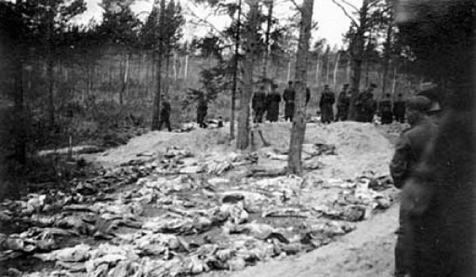 rozstrzelanie oficerow w Katyniu