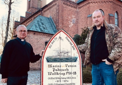 tablica z kościoła w Szczecinie